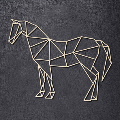 Origami Pferd aus Holz
