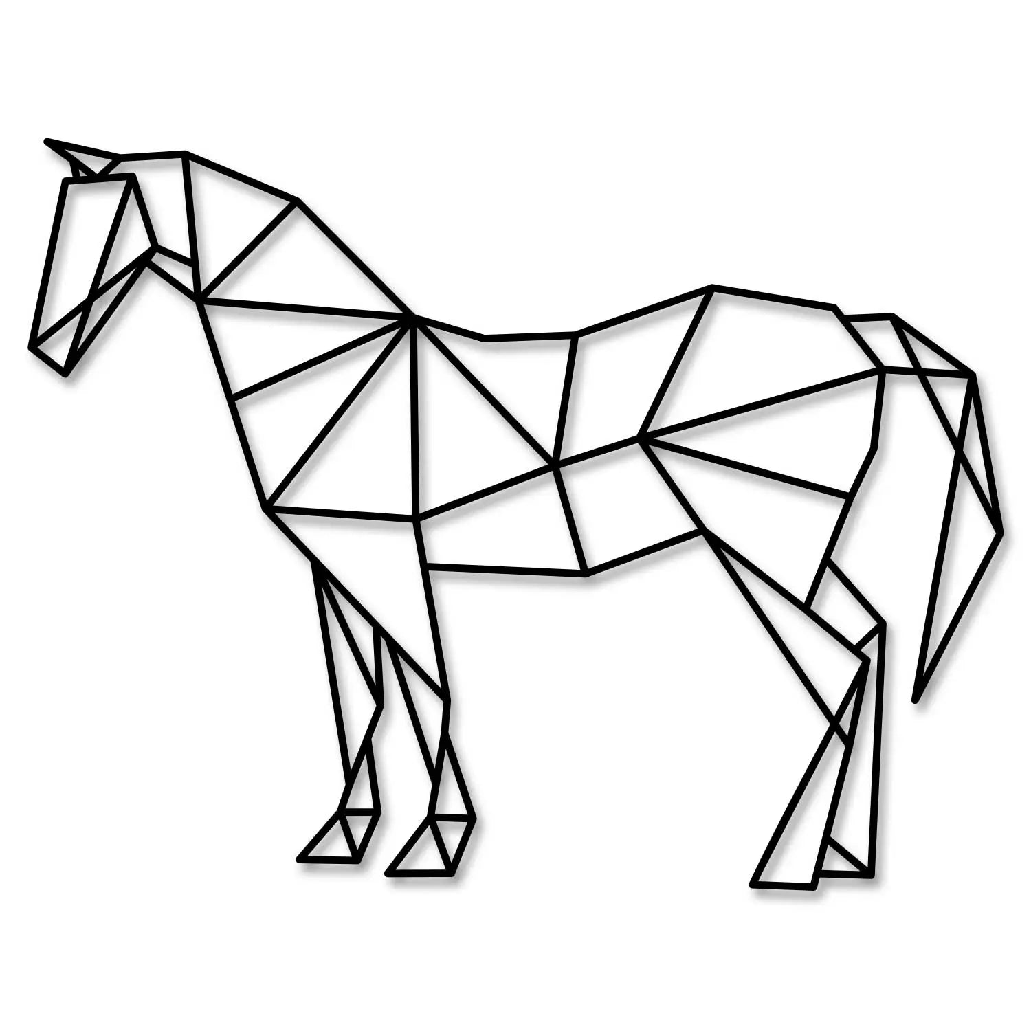 Origami Pferd aus Holz
