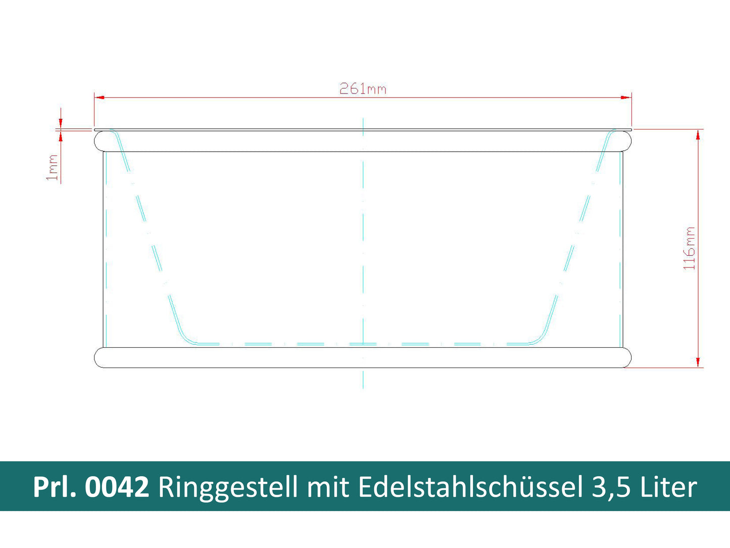 Bodennapf - extra schwere Ausführung
