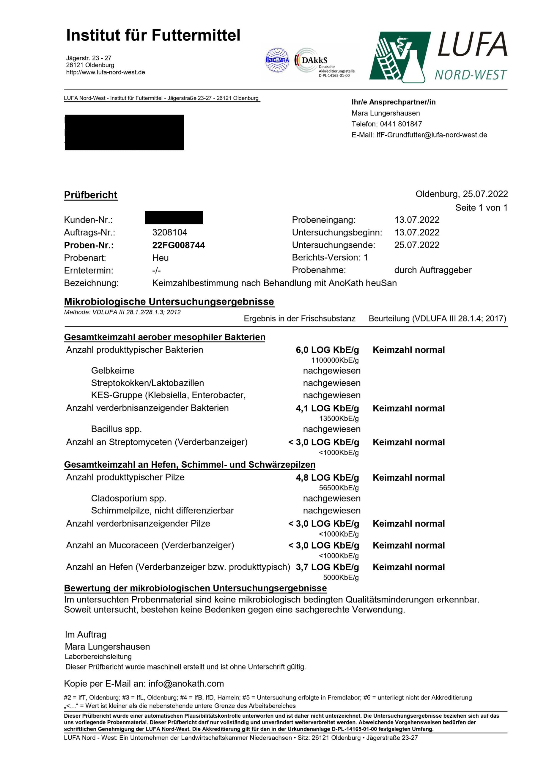 Heu desinfizieren mit AnoKath® heuSan | Schimmel & Staub stoppen