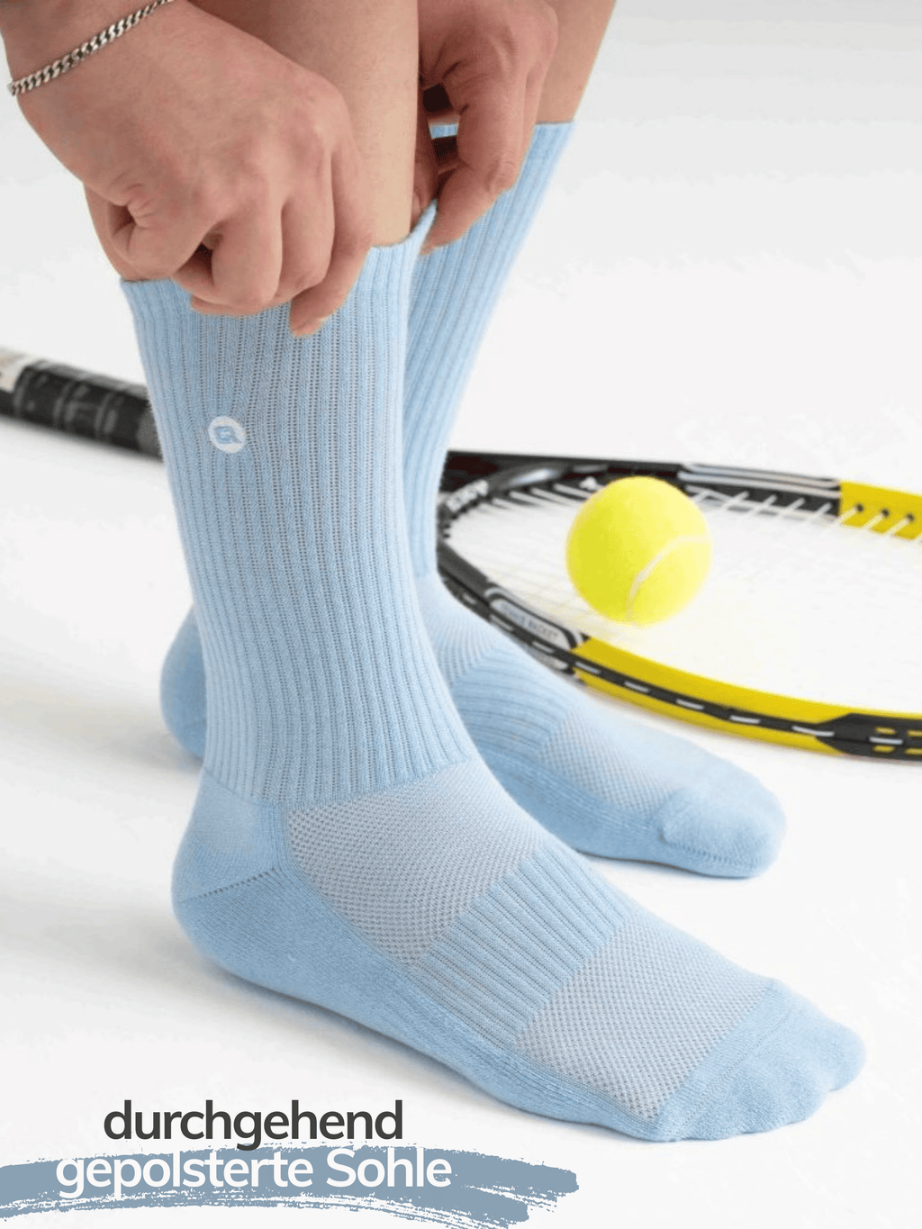 Sportsocken gepolstert für Damen und Herren 4X Paar