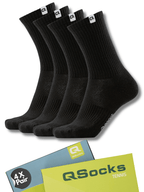 Gepolsterte Tennissocken – 4 Paar | Sportsocken für Damen & Herren | Qolonia