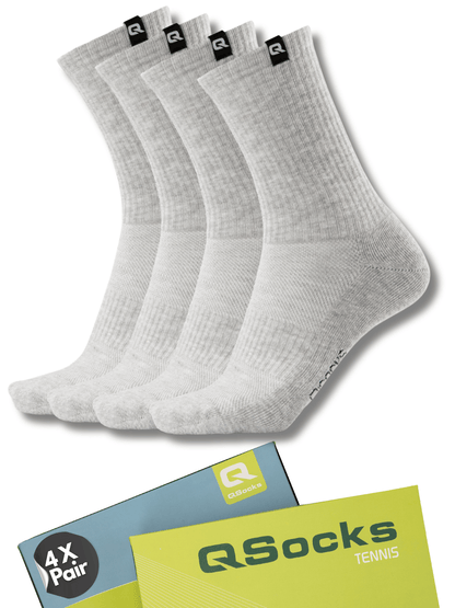 Gepolsterte Tennissocken – 4 Paar | Sportsocken für Damen & Herren | Qolonia