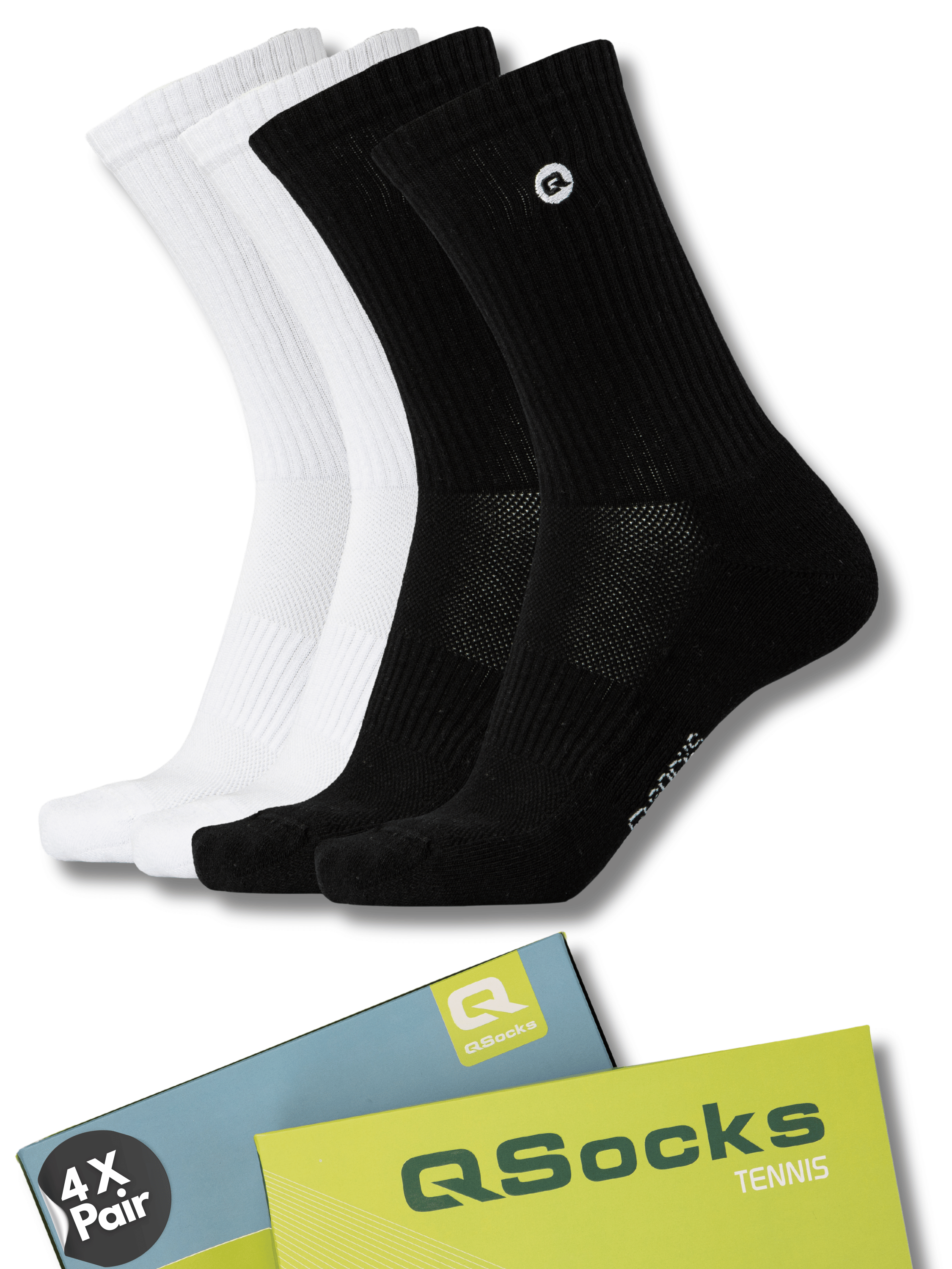 Sportsocken gepolstert für Damen und Herren 4X Paar
