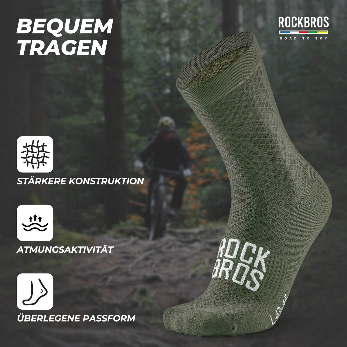 Sportsocken Baumwolle Atmungsaktive Laufsocken