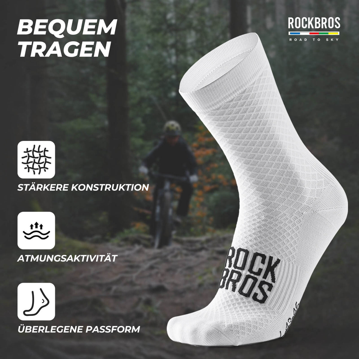 Sportsocken Baumwolle Atmungsaktive Laufsocken