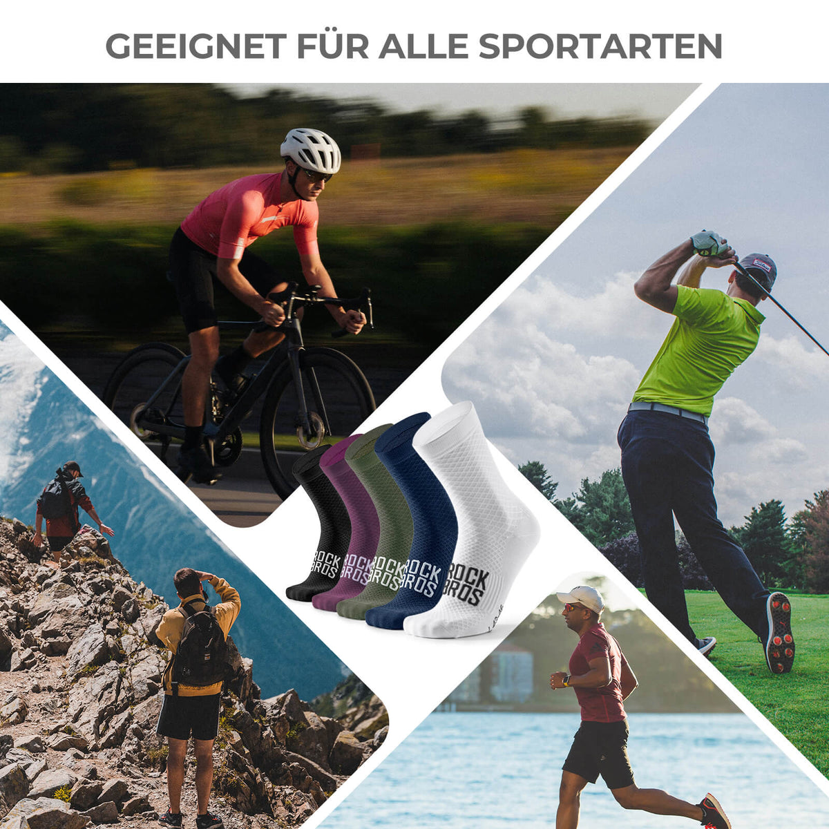 Sportsocken Baumwolle Atmungsaktive Laufsocken