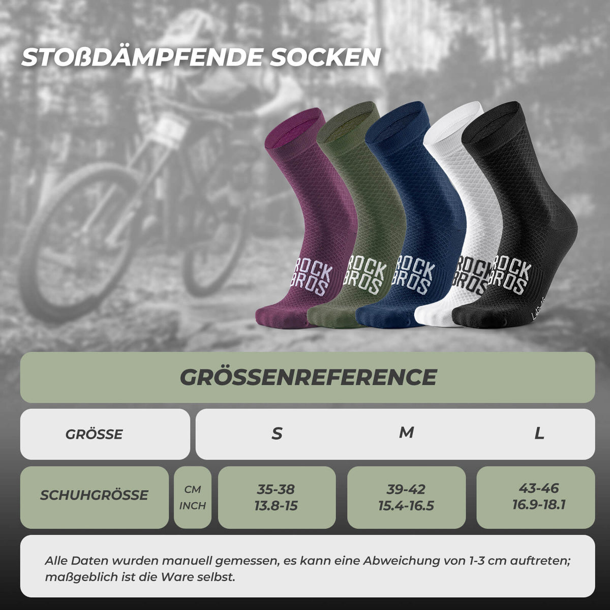 Sportsocken Baumwolle Atmungsaktive Laufsocken