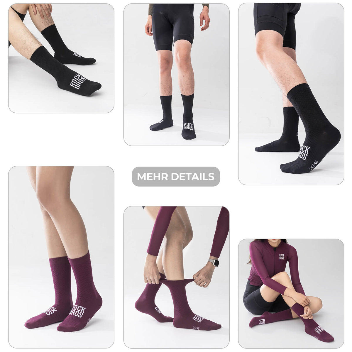 Sportsocken Baumwolle Atmungsaktive Laufsocken