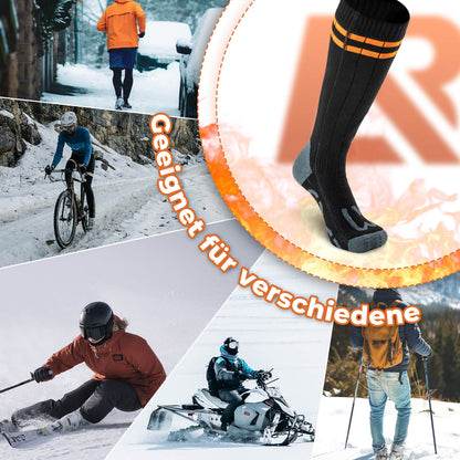 Sportsocken Winter Heizsocken Wiederaufladbar 5000mAh