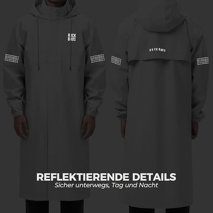 ROCKBROS - Regenjacke Wasserdichte Atmungsaktiv Regenponcho Regenmantel Windjacke