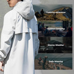 ROCKBROS - Regenjacke Wasserdichte Atmungsaktiv Regenponcho Regenmantel Windjacke