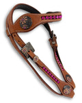 LpTrick - Stirnriemen Westerntrense pink, mit funkelnden Steinen
