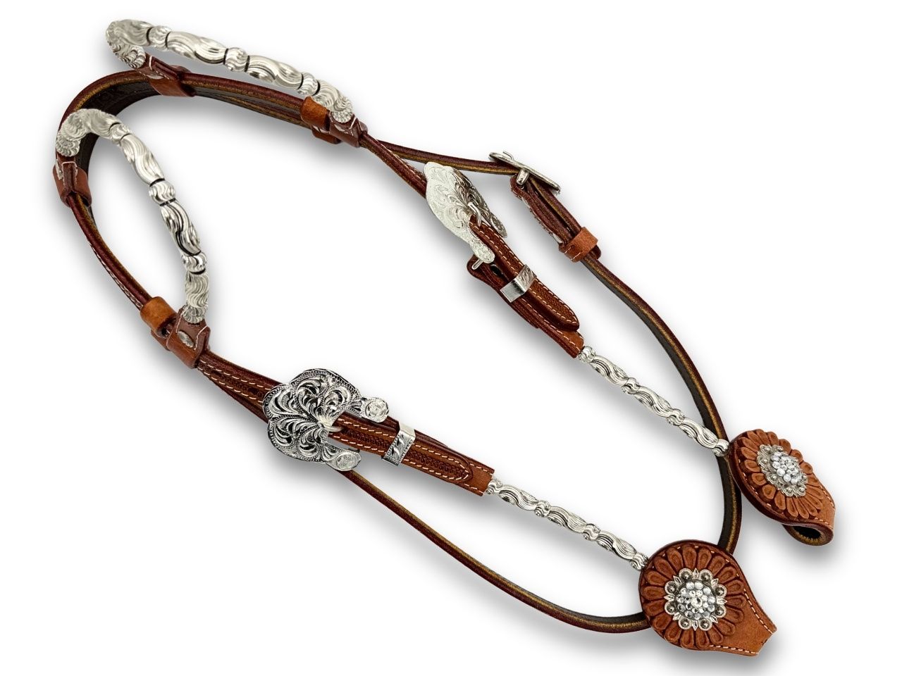 Zweiohr Westerntrense mit Silber Fittings, Zweiohrtrense mit silbernen Earloops