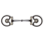 Snaffle Westernbit mit Texasstern Conchos 13,5 cm