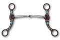 Show Snaffle Bit mit Shanks, einfach gebrochen, 13,5 cm