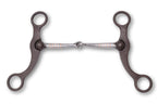 Show Snaffle Bit mit Shanks, einfach gebrochen, 13,5 cm,