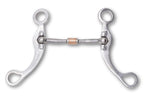 Western show snaffle bit mit Gravur, mit Kupferrolle 13,5cm,