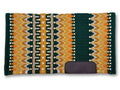 LpTrick - Premium Western Blanket Tannengrün, Gold, Beige