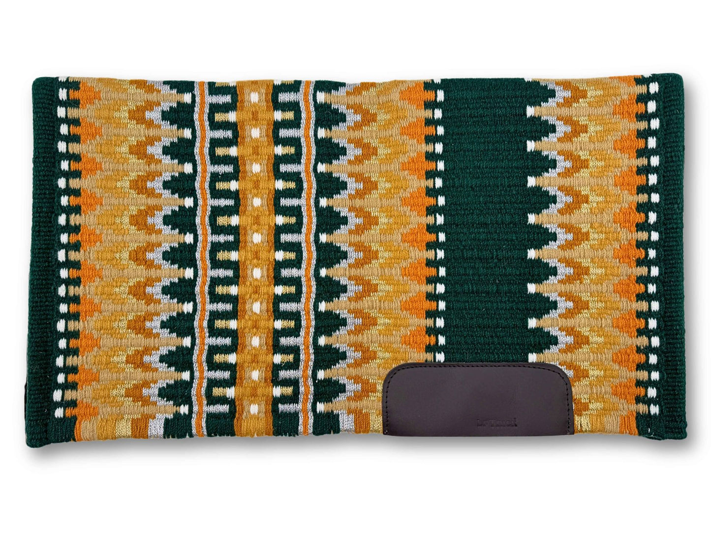 LpTrick - Premium Western Blanket Tannengrün, Gold, Beige