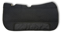 Premium aufpolster Western Lammfellpad schwarz, anatomisch