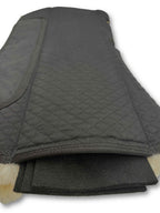Premium aufpolster Western Lammfellpad schwarz, anatomisch