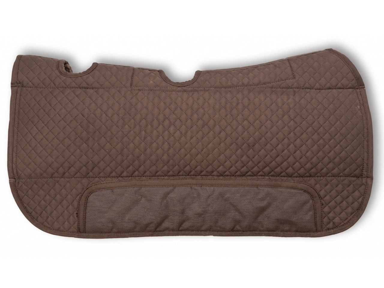 Premium aufpolster Western Lammfellpad braun mit Belüftung, anatomisch