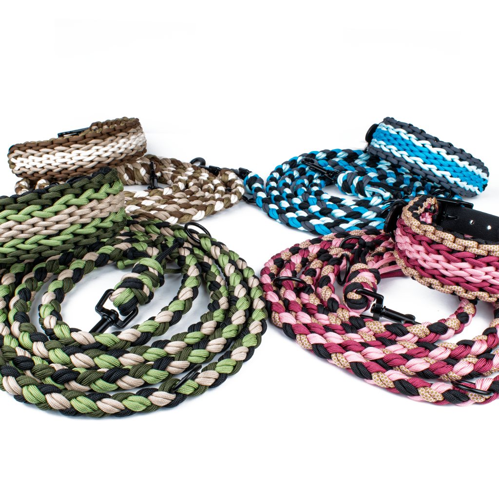 Hundeleine Tierluxe Natur Paracord Handgemacht