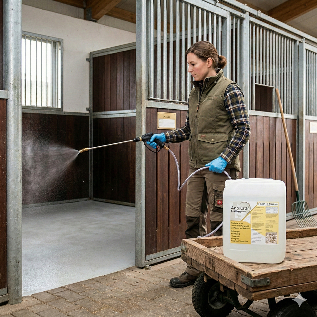 AnoKath® Stallhygiene & Stalldesinfektion – hygienische Stallpflege