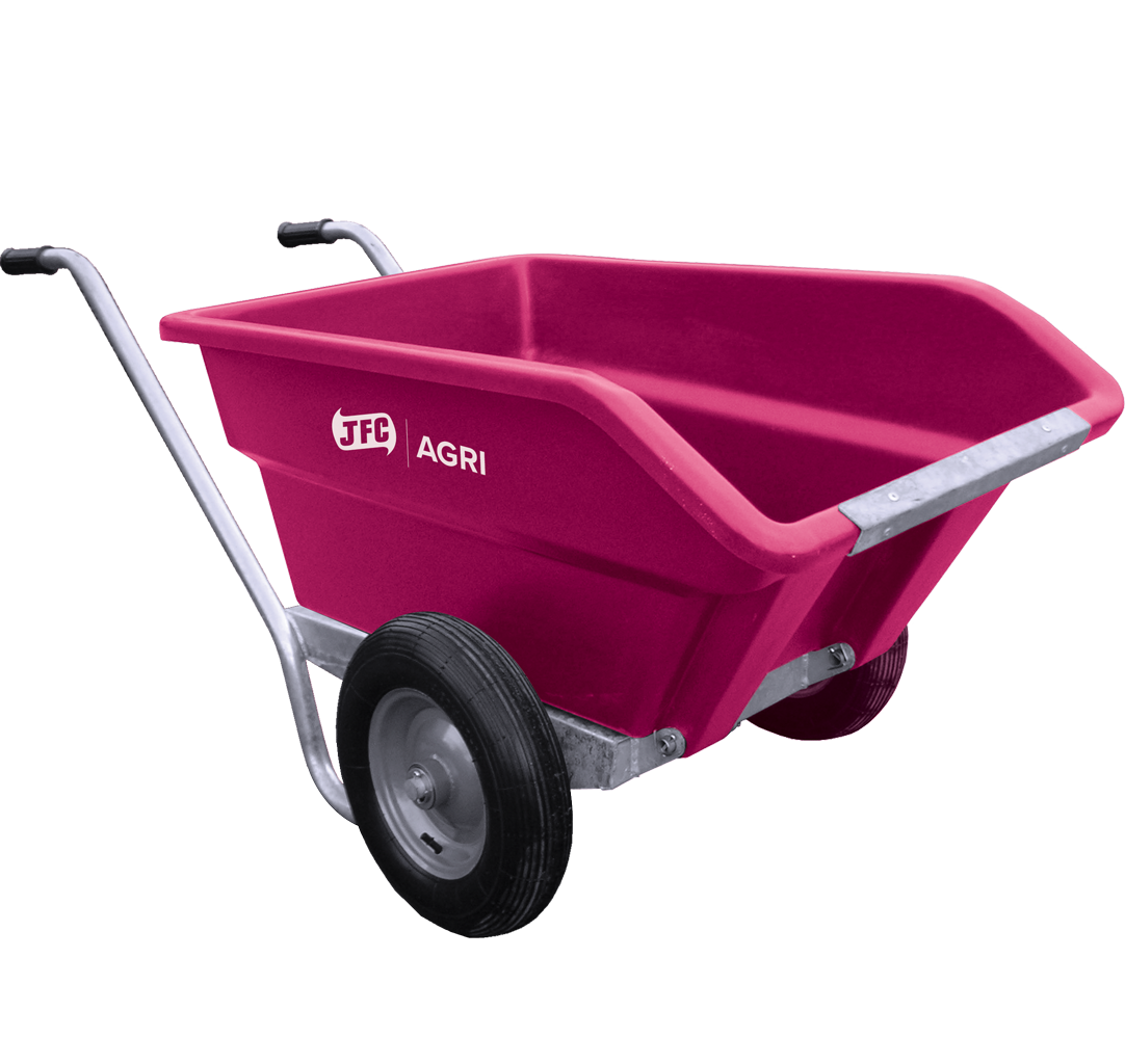 Kippschubkarre 250 L – JFC Universalkarre in 4 Farben für Ihren Stall