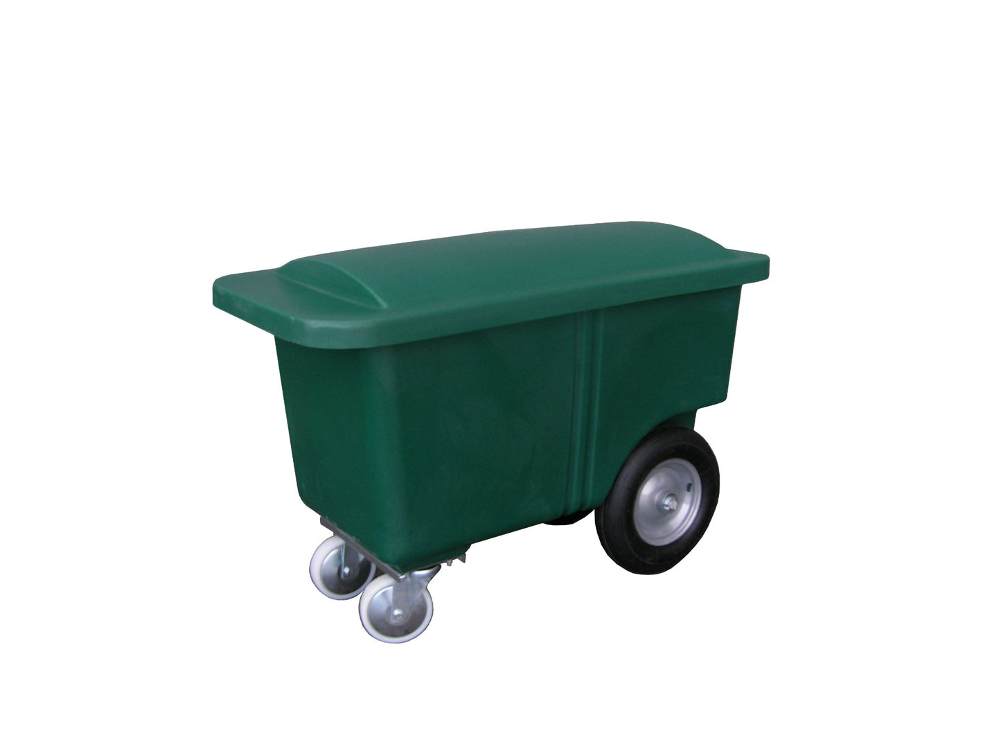 JFC Futterwagen 255 l schmal – ideal für jede Stallgasse und 2 Sorten Futter