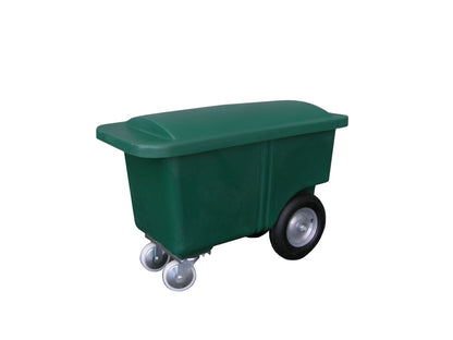 JFC Futterwagen 255 l schmal – ideal für jede Stallgasse und 2 Sorten Futter