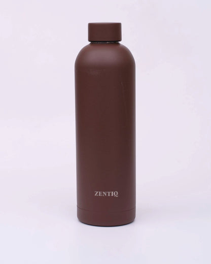 Isolierte Edelstahl Trinkflasche – Braun