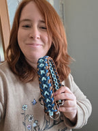 Pfotenlieblinge - Handgemachtes Paracord-Hundehalsband „Ocean Mocha“