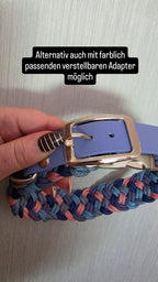 Pfotenlieblinge - Handgemachtes Paracord-Hundehalsband Bubblegum