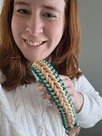 Pfotenlieblinge - Handgemachtes Paracord-Hundehalsband "Seagrass"