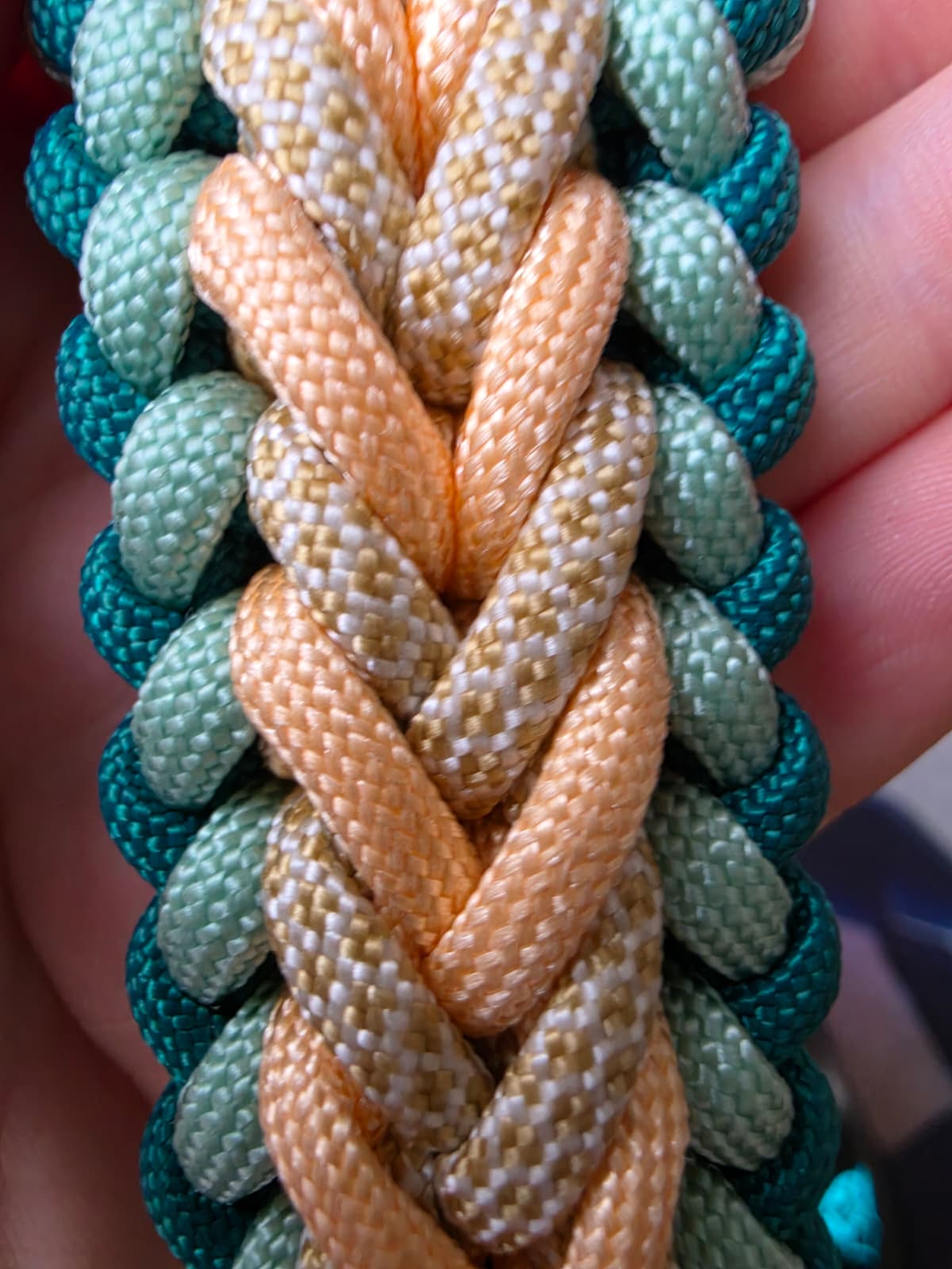 Pfotenlieblinge - Handgemachtes Paracord-Hundehalsband "Seagrass"