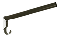 Sattelhalter 44cm rund Metall schwarz