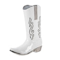 Vase Stiefel Cowboystiefel weiß H. 29,5 cm - Gilde Handwerk