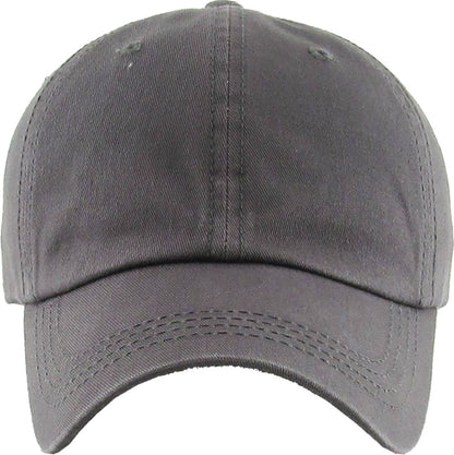 KBETHOS Baumwoll-Baseballkappe mit Schlitz für Zopf