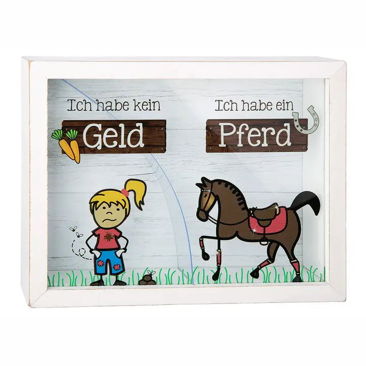 MDF Spardose "Pferdegeld" - Gilde Handwerk