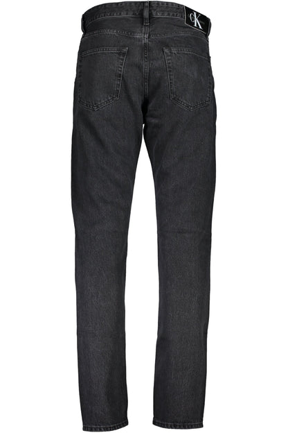 Calvin Klein Herren-Jeans Aus Schwarzem Denim