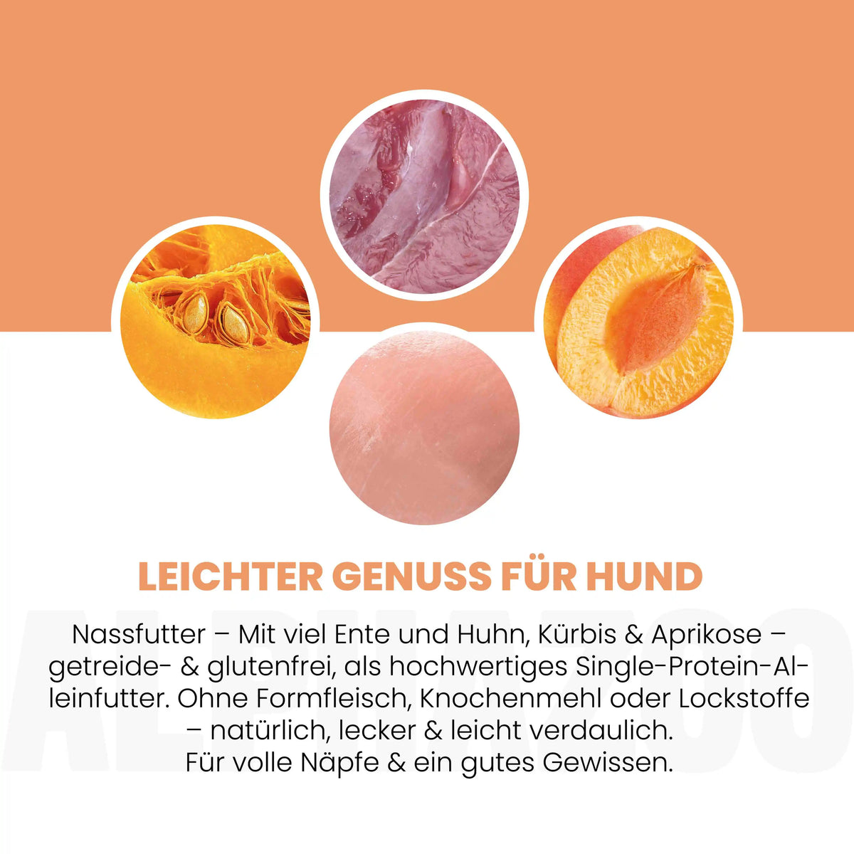 Ente + Huhn Nassfutter für Welpen