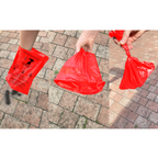 1000 rote Hundekotbeutel zum Aufhängen 21×31,5 cm – Reißfest, geruchsdicht & umweltfreundlich