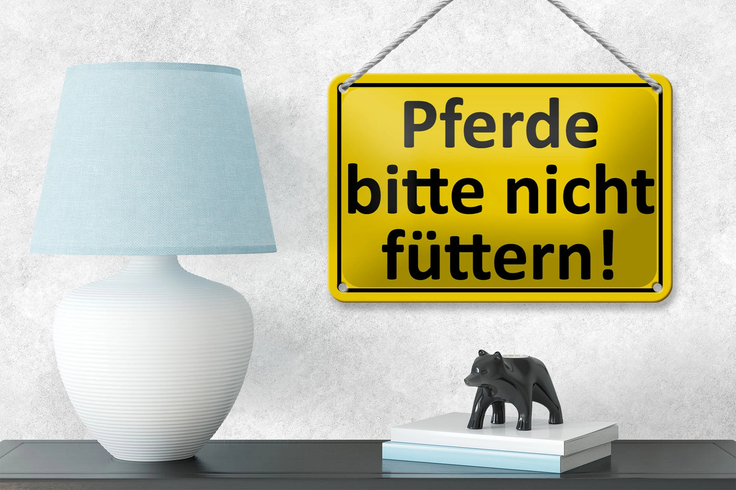 Blechschild 18x12cm "Pferde nicht füttern"