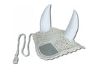 Fliegenmütze, Fliegenhaube Glitzer weiß