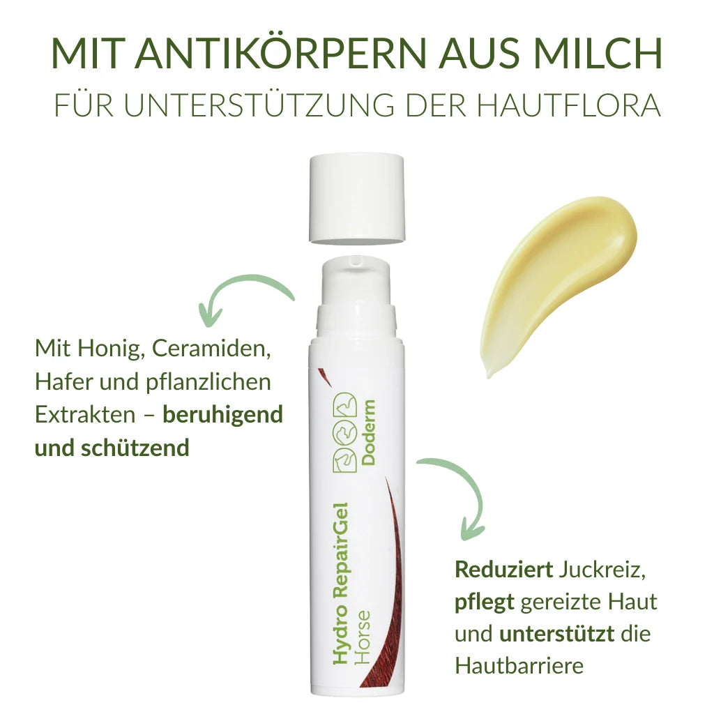 Repair Gel Pferd – bei Mauke und Ekzem | Doderm