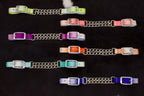 Kinnkette zweifarbig in verschiedenen Farben,