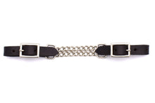 Leder Kinnkette, schwarz