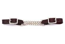 Leder Kinnkette, burgundy